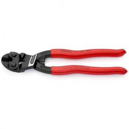 Cortador de doble palanca knipex - 7121-mm.200 - cabeza inclinada