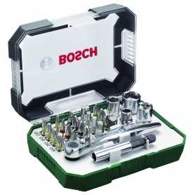 Juego de llaves de carraca bosch - rainbow evo - 26uds.