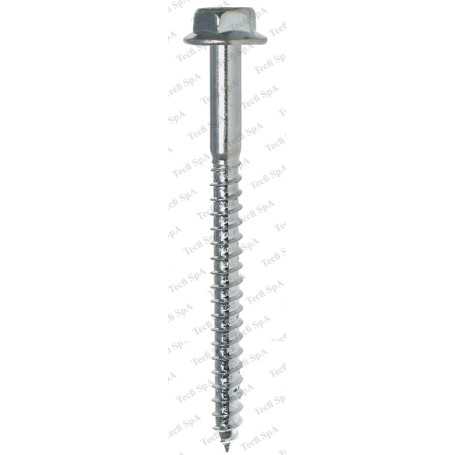 Tornillo anclaje te galvanizado - 6 x180 - con falsa arandela debajo de la cabeza