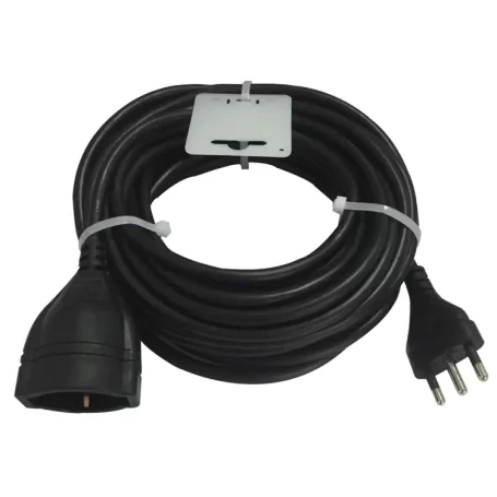 cable de extensión lineal - mt.10-3x1 - negro