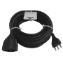 cable de extensión lineal - mt.10-3x1 - negro