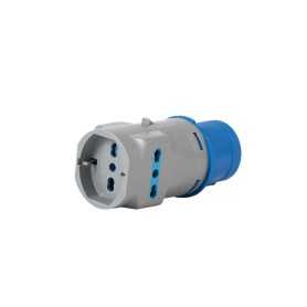 Adaptador industrial - vb-73100 - enchufe cee 2p+t 16a 220v