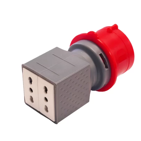 Adaptador industrial - vb-77500 - 2 enchufes 10/16 a