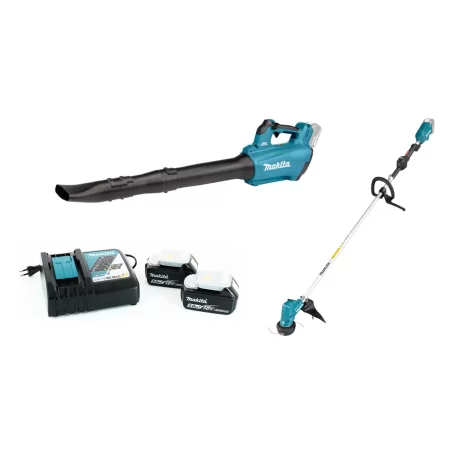 Kit Makita - Desbrozadora DUR190LZX3 + sopladora DUB184Z que incluye kit de energía, cargador + batería 18V-2X5AH