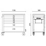 CASETE ANTIRRIBO XL PROF. 565 MM 7 PUERTAS ROJO - Beta RSC24AXLP/7-R BETA RSC24AXLP/7-R