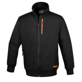 CHAQUETA LARGA CON CREMALLERA NEGRA TG. S - Beta 7664N S BETA 7664N S